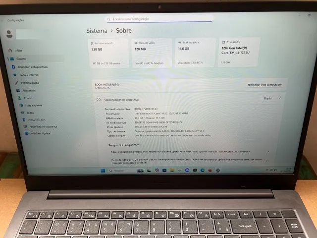 Notebook Samsung Galx Book2 i5 12ª + 16gb Mem + Tela 15.6" + Caixa - Foto 2