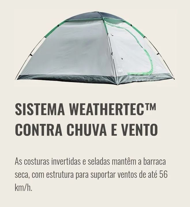 Barraca Aruba Coleman 4 Pessoas - Foto 4