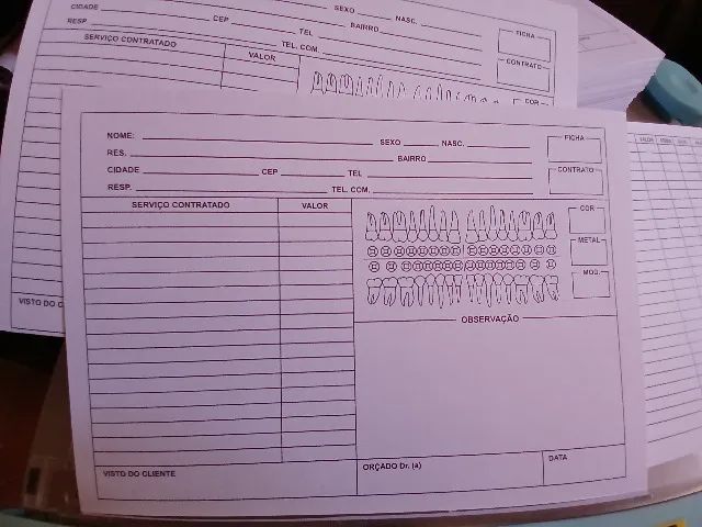 Ficha Clínica Simples Odontológica - Foto 4