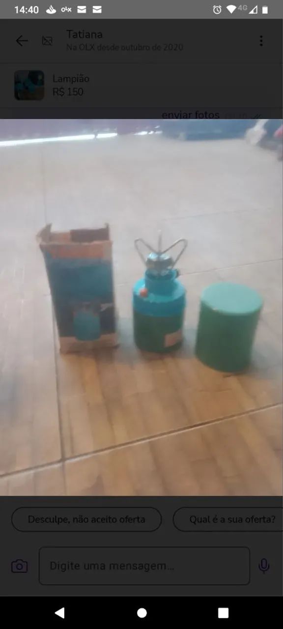 Fogareiro portátil para camping e Lampíao  - Foto 3