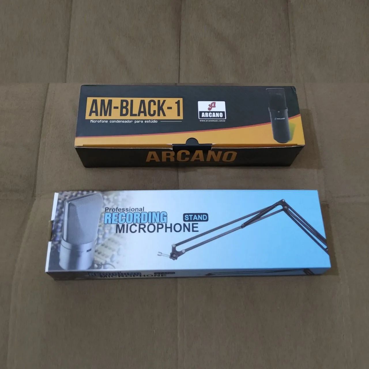 Microfone Condensador USB Arcano Black AM-BLACK-1 Com Suporte Braço Articulado - Foto 6