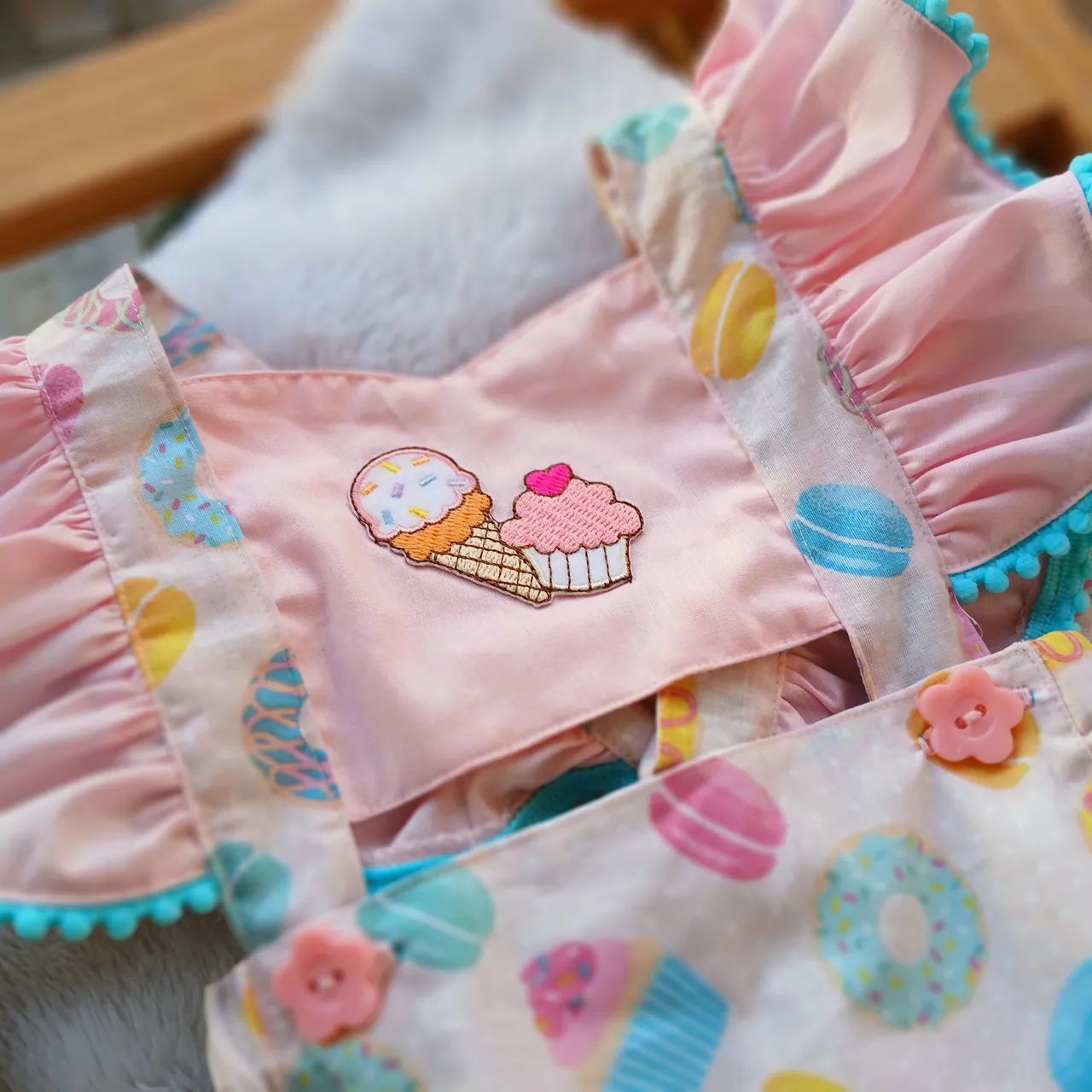 2-in-1 Dessert-themed Overalls64319320829697123