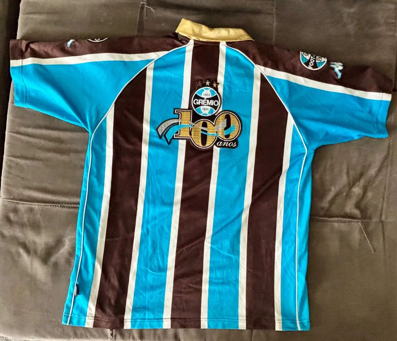 Camisa Grêmio Centenário versão Gold - Foto 2