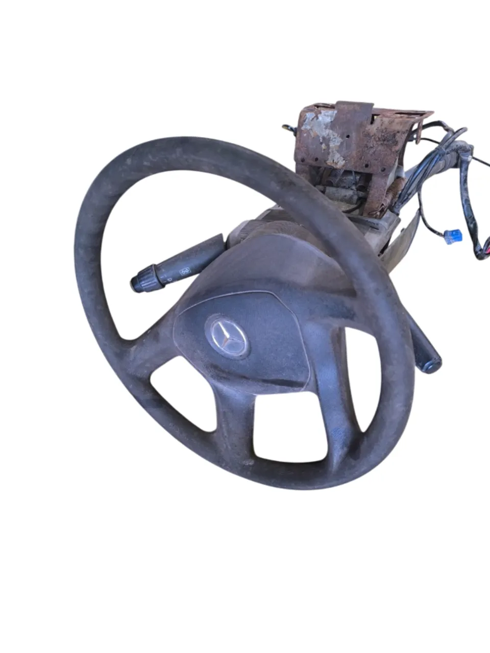 VOLANTE COMPLETO C/ COLUNA, CHAVE DE IGNIÇÃO, SETA E FREIO MOTOR