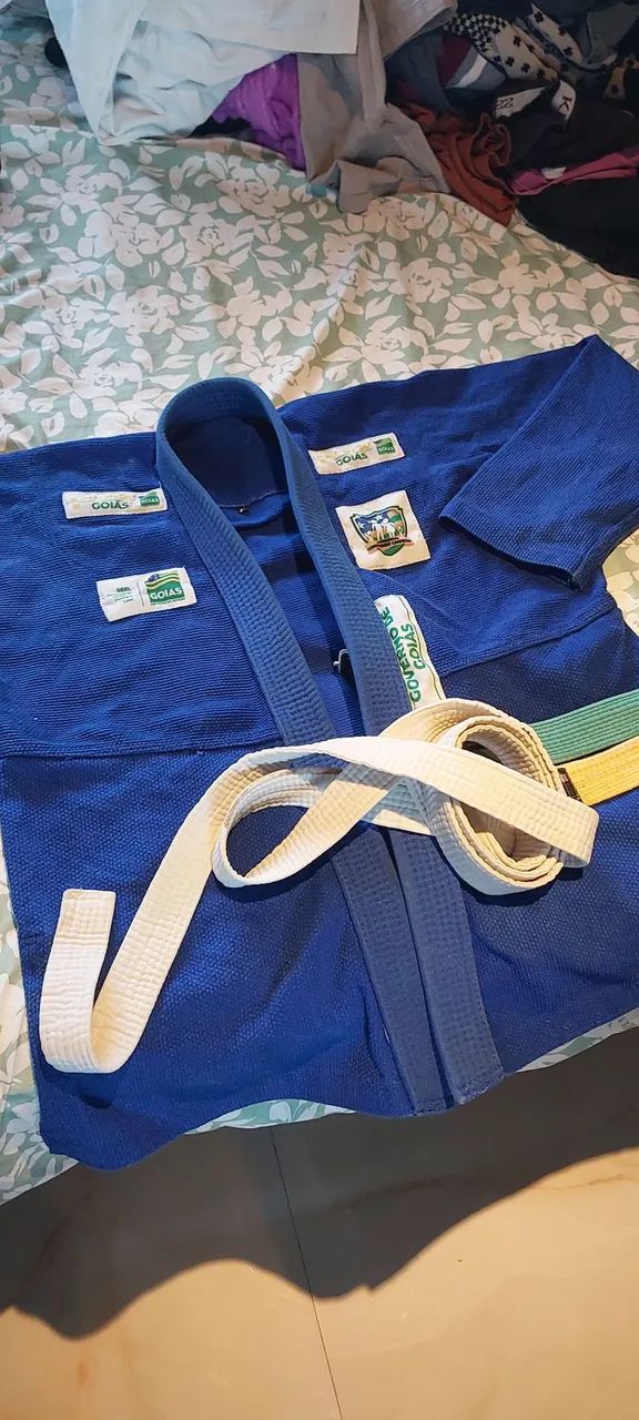 Kimono de Jiu-Jitsu Azul - Goias - Foto 2