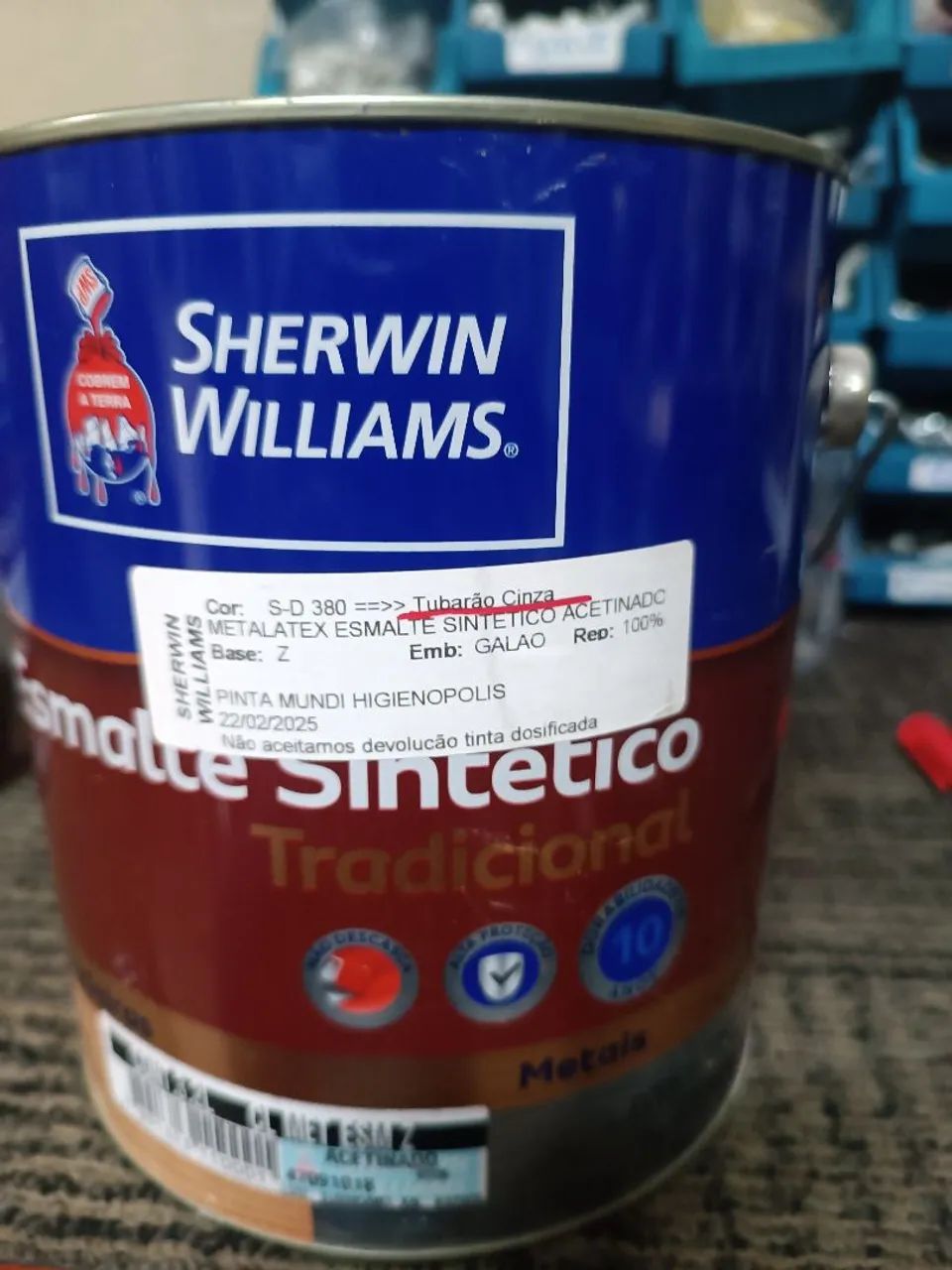 Tinta Sherwin Williams Tradicional Tubarão Cinza 3,2L