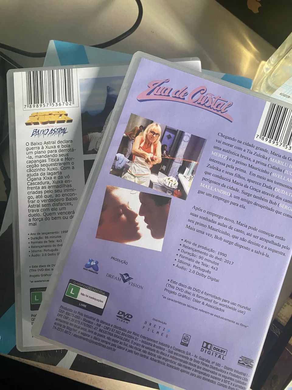 Box 2 filmes da Xuxa Lua de cristal e super Xuxa  - Foto 2