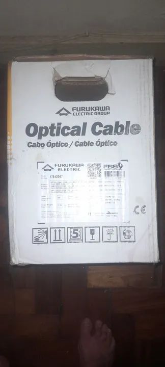 Cabo óptico 500mts drop Furukawa - Foto 2