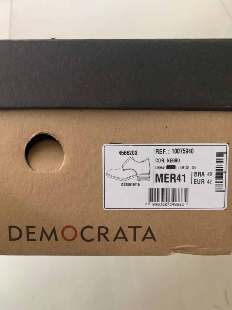 Sapato Democracta Preto - Novo - Foto 2