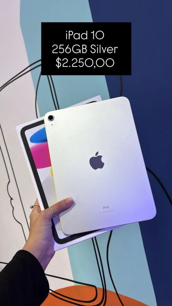 Ipad 10 / Silver / 256GB /R$ 2.250,00