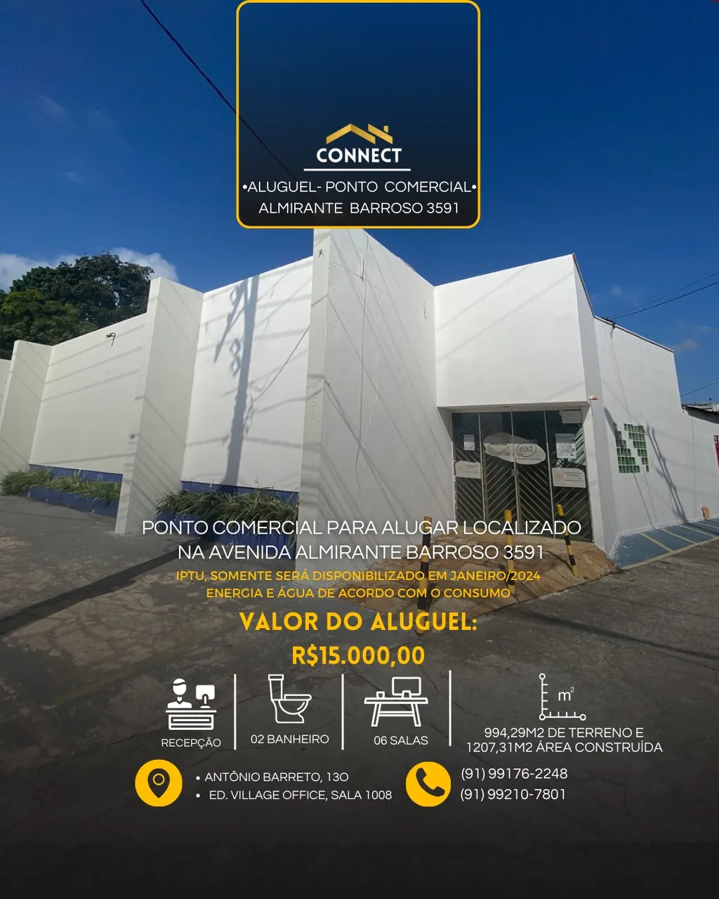 Alugo Ponto Comercial na Av: Almirante Barroso, 3591, Souza - Belém - PA