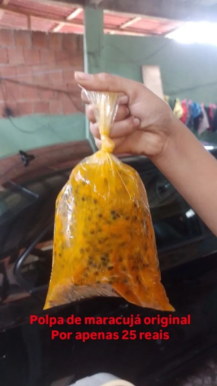 Polpa de maracujá original - 25 reais