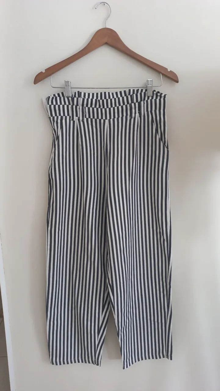 Calça Pantalona Listrada - Foto 4