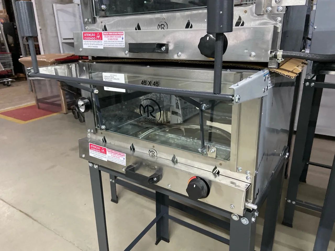FORNO DE PIZZA 45x45CM COM CAVALETE - MR FOGÕES  - Foto 4