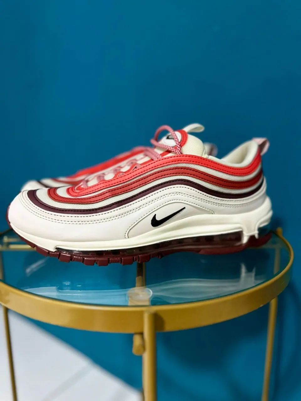 Nike Air Max 97 Branco e vermelho Calçados Belvedere, Ribeirão