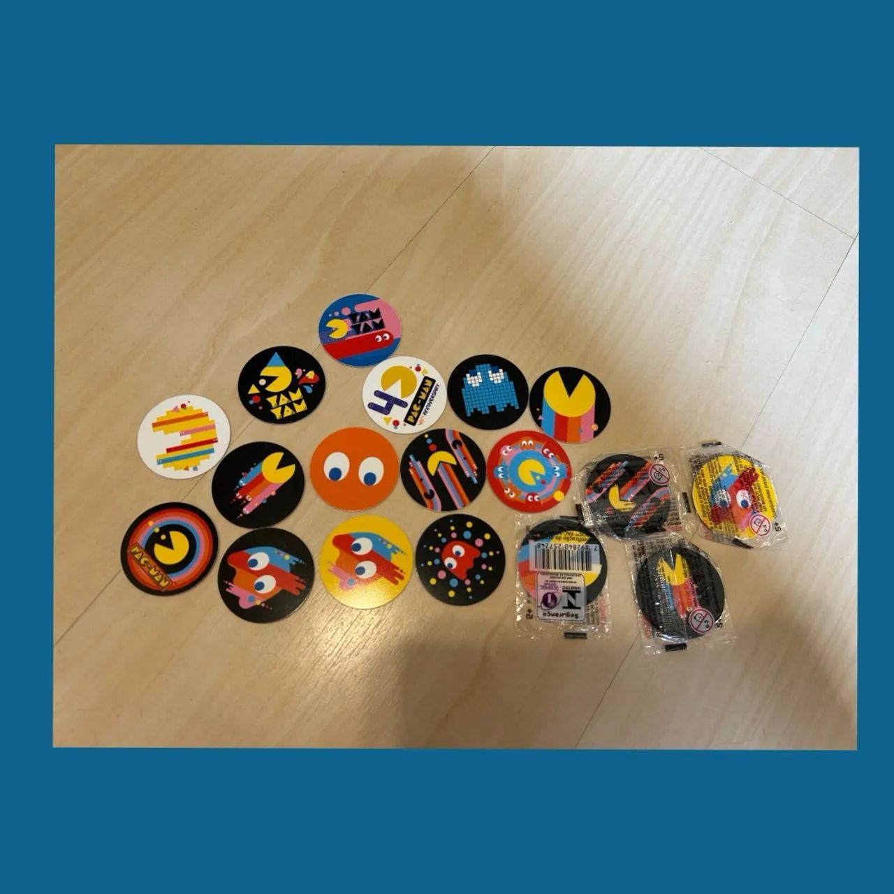 Tazos PAC-MAN 40th Aniversary coleção Elma Chips