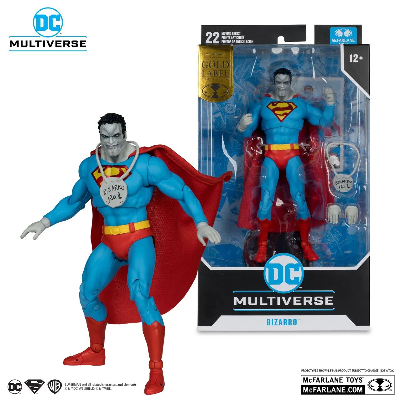 Bizarro McFarlane DC Classic Capa Tecido