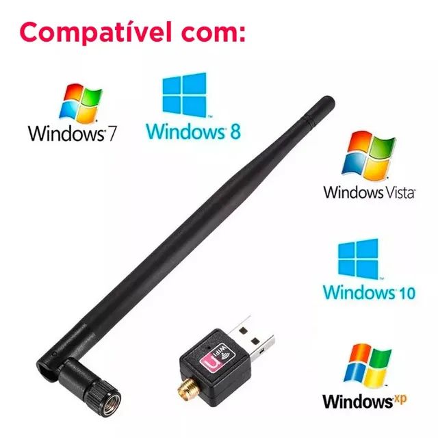 Antena Wifi Para Pc Usb Ideal Para Pc Sem Wifi Pc Gamer - Foto 2