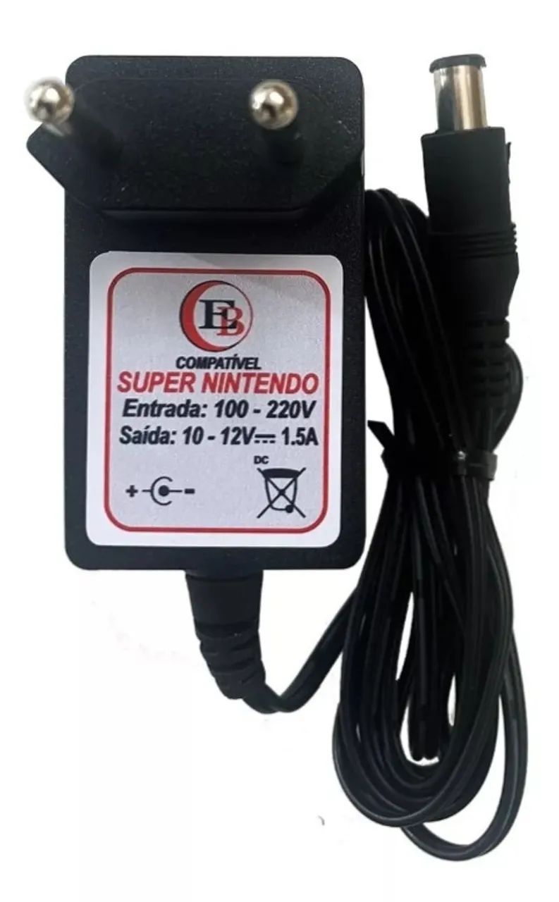 Fonte Para Super Nintendo Snes Bivolt 110/220 Automática - Foto 3