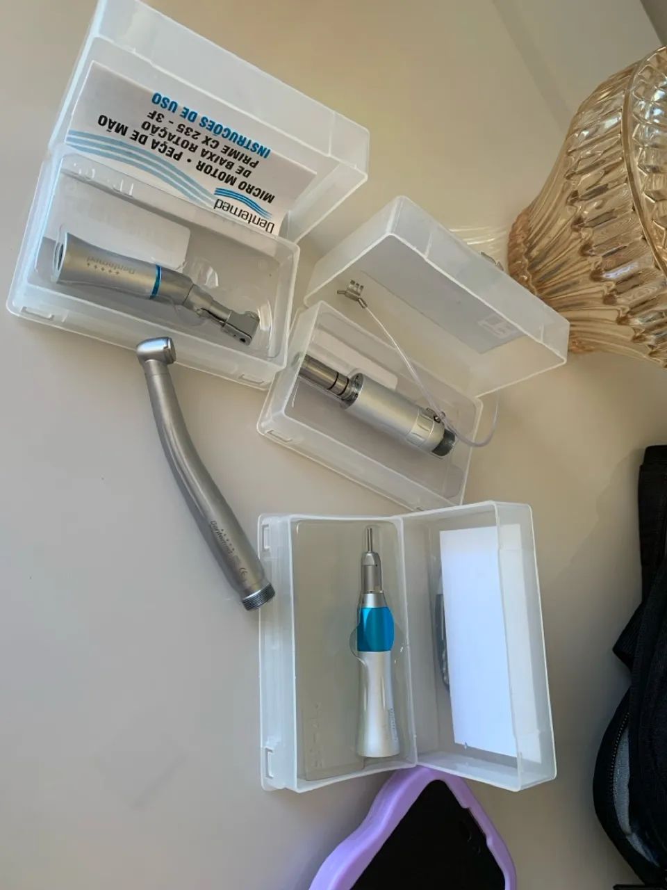 Baixa rotação, Alta rotação e peça reta Dentemede com led  - Foto 4