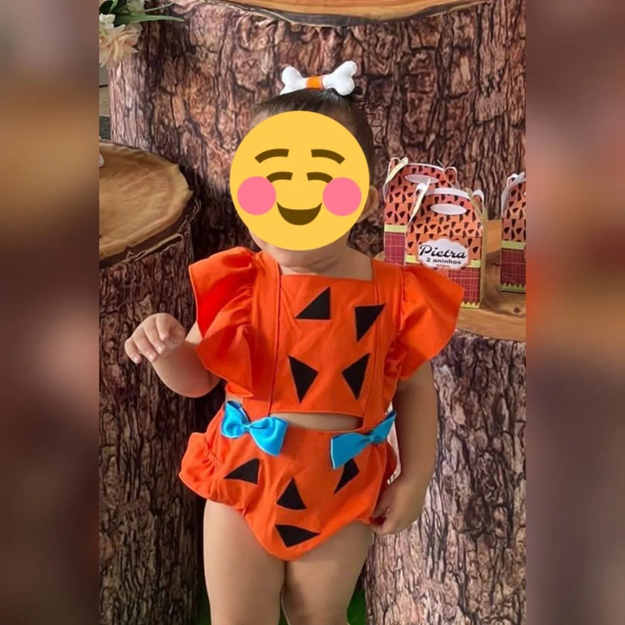 Romper Jardineira Fantasia Baby Pedrita 
