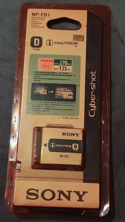 Bateria para câmera Sony NP-FD1 - Foto 3