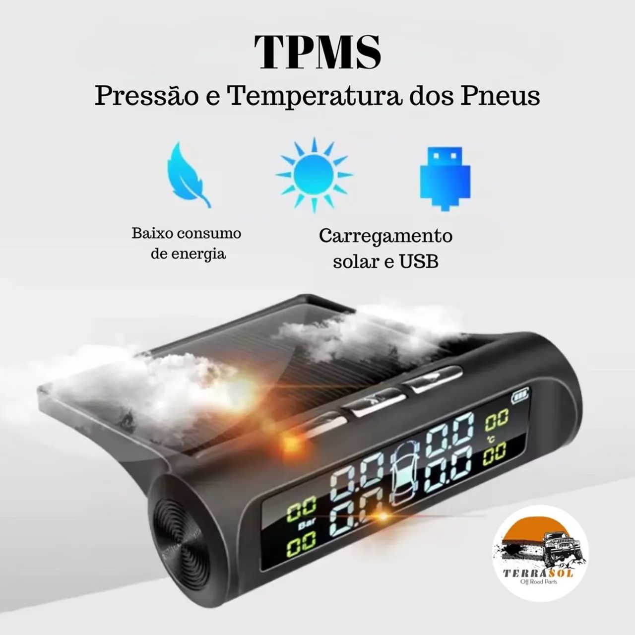 TPMS - Sensor de Pressão e Temperatura dos pneus - Foto 2