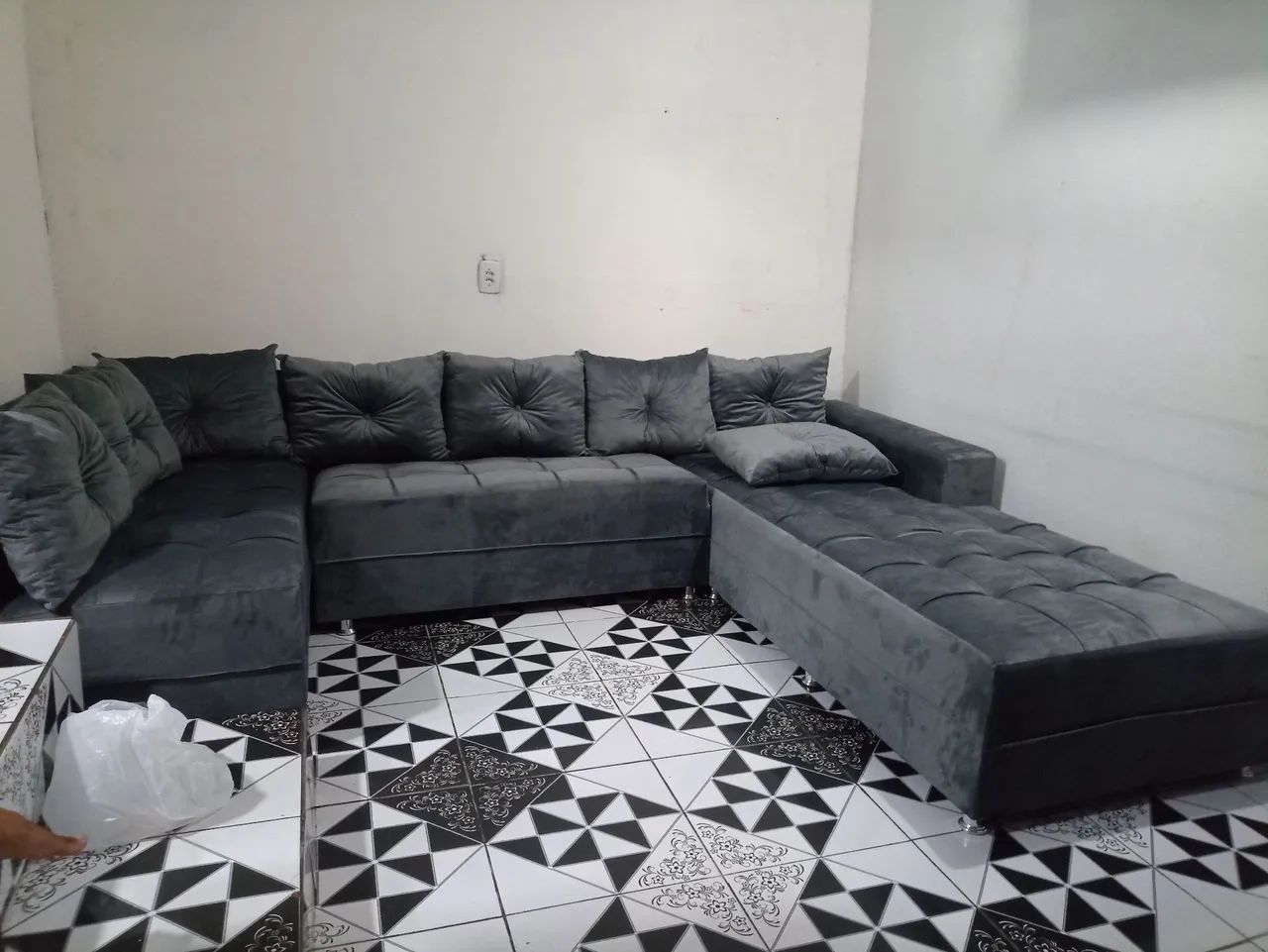 Sofá de Canto Vermelho - Novo entrega grátis  - Foto 4