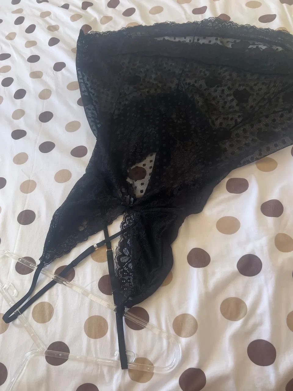 Lingerie preta e vermelha  - Foto 3