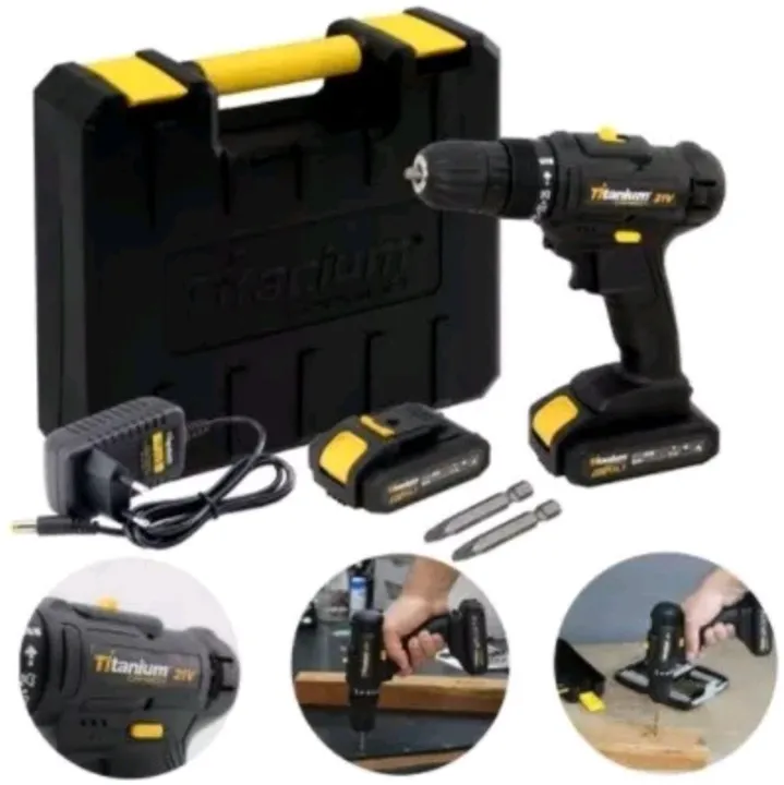 Parafusadeira/Furadeira Bivolt 21V com Maleta - Titanium