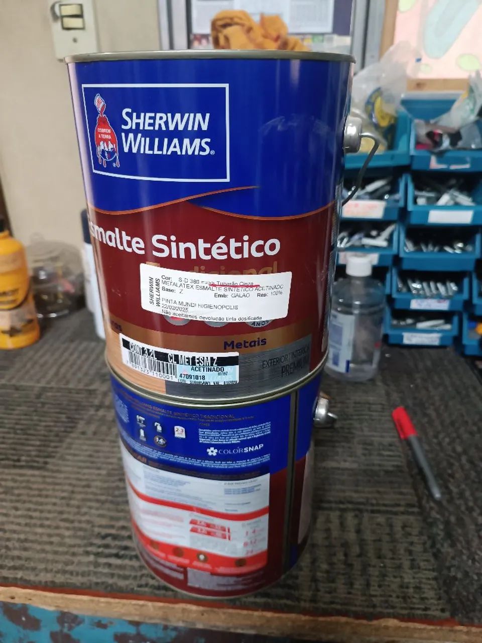 Tinta Sherwin Williams Tradicional Tubarão Cinza 3,2L - Foto 5