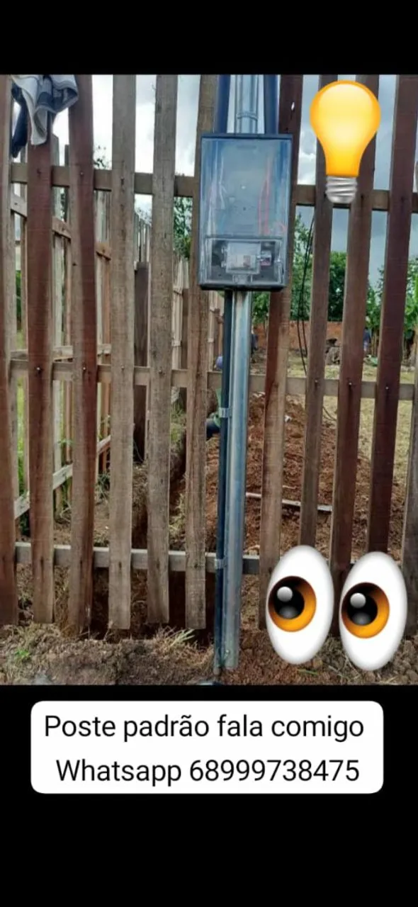 Instalação de Poste Padrão whatsapp *