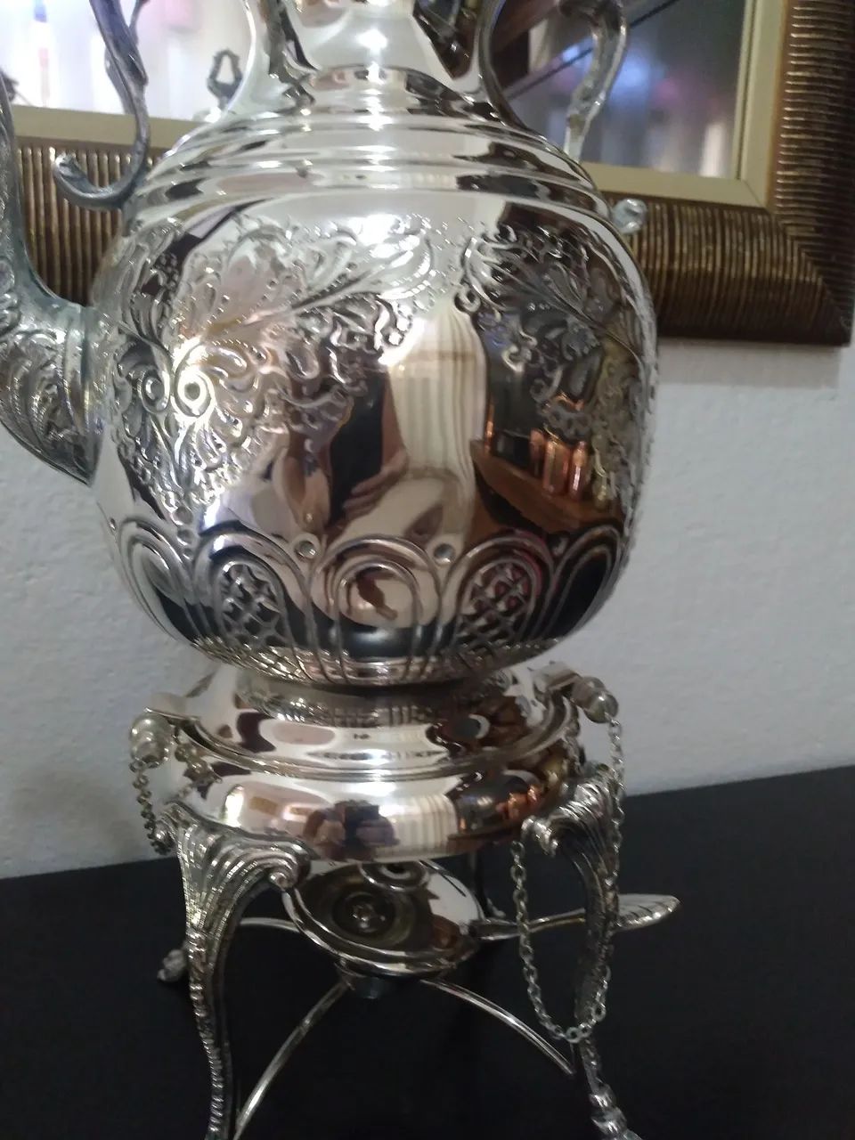 Samovar antigo, em prata 90 Elegância e Estilo - Foto 4