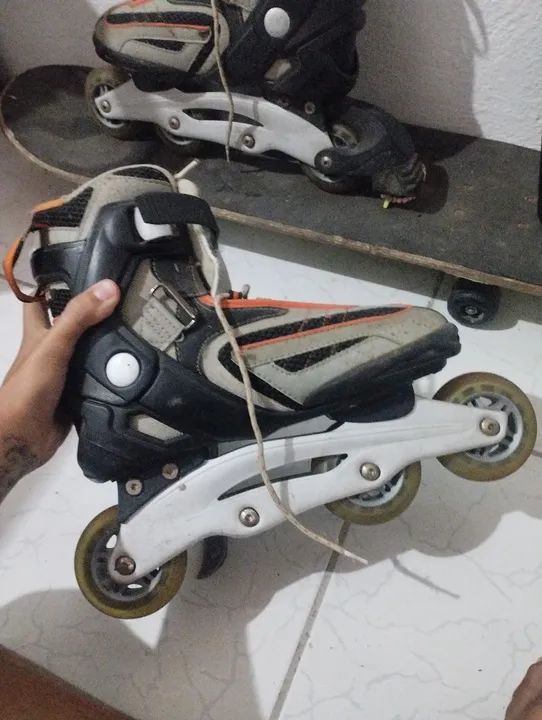 PATINS X-SEVEN POWERLITE 40BR (USADO) - Foto 2