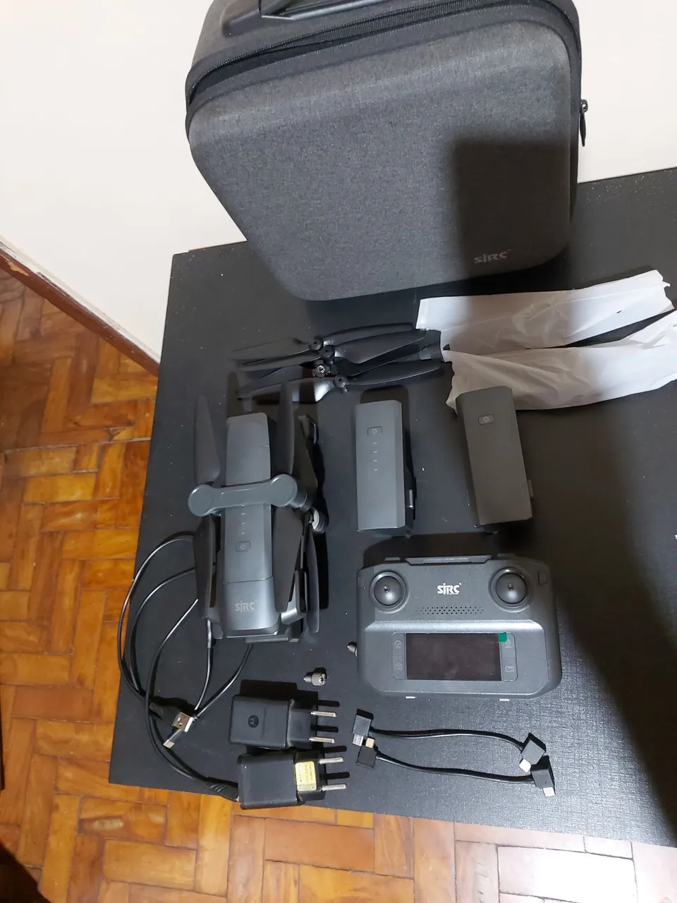 Drone SJRC com Case completo do jeito que está na foto