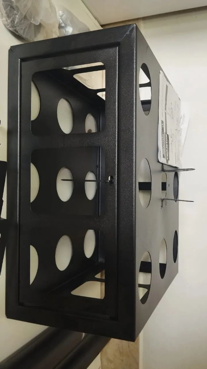 Suporte de Teto para Projetor Gaiola - Reforçado e Ajustável Preto - Foto 2