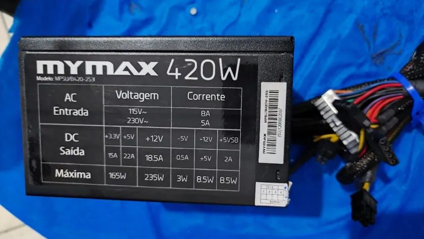 FONTE PC ATX 420W REAL MYMAX - Foto 2