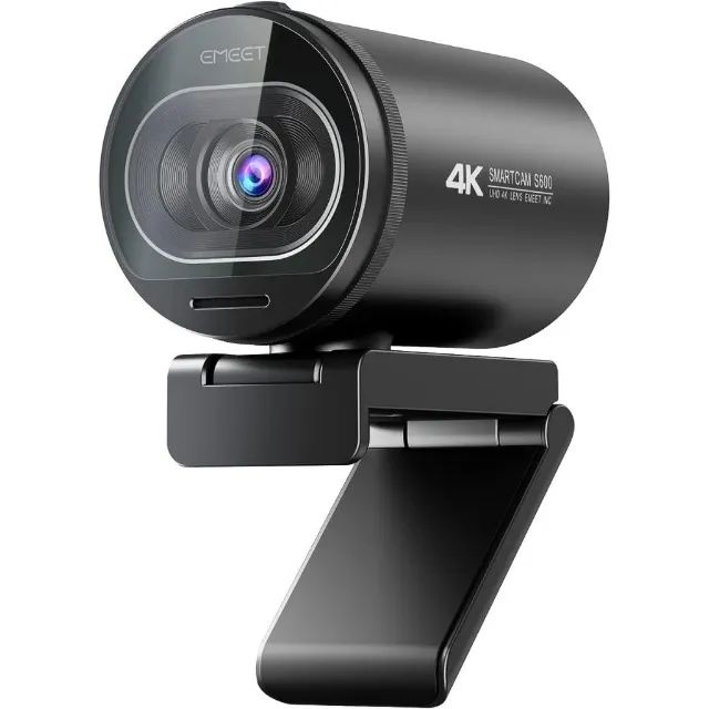 Webcam Emeet S600 4k Foco Automático 60fps Profissional TOF e Microfone