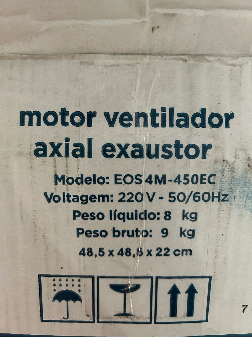 motor ventilador axial exaustor da marca EOS, modelo EOS 4M-450EC. - Foto 3