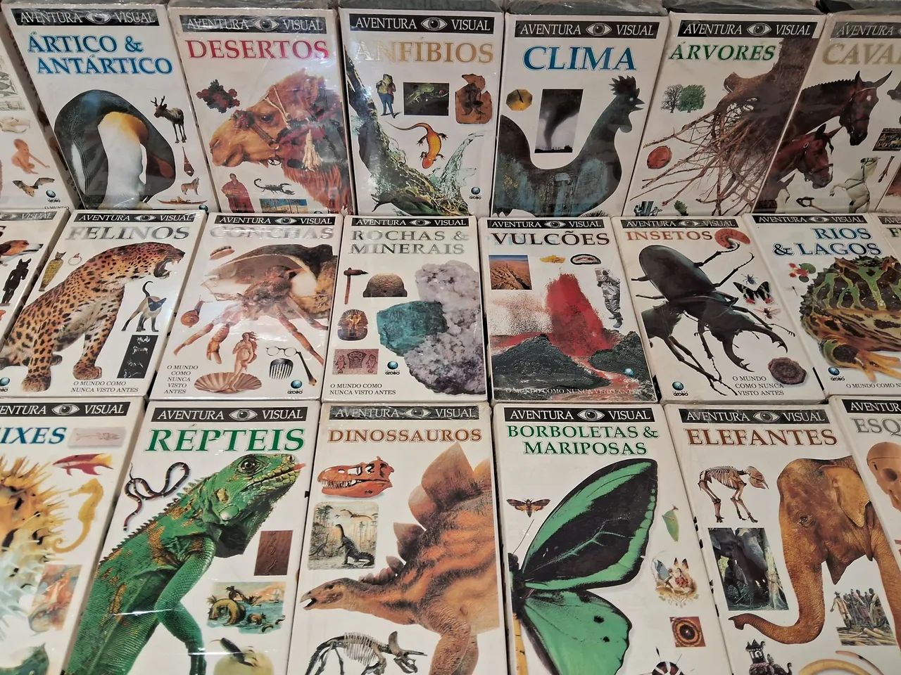 Coleção aventura visual editora Globo fita VHs
