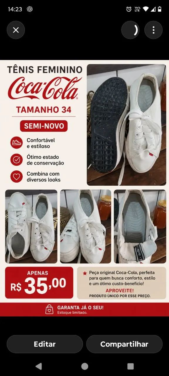Tênis da Coca-Cola 34