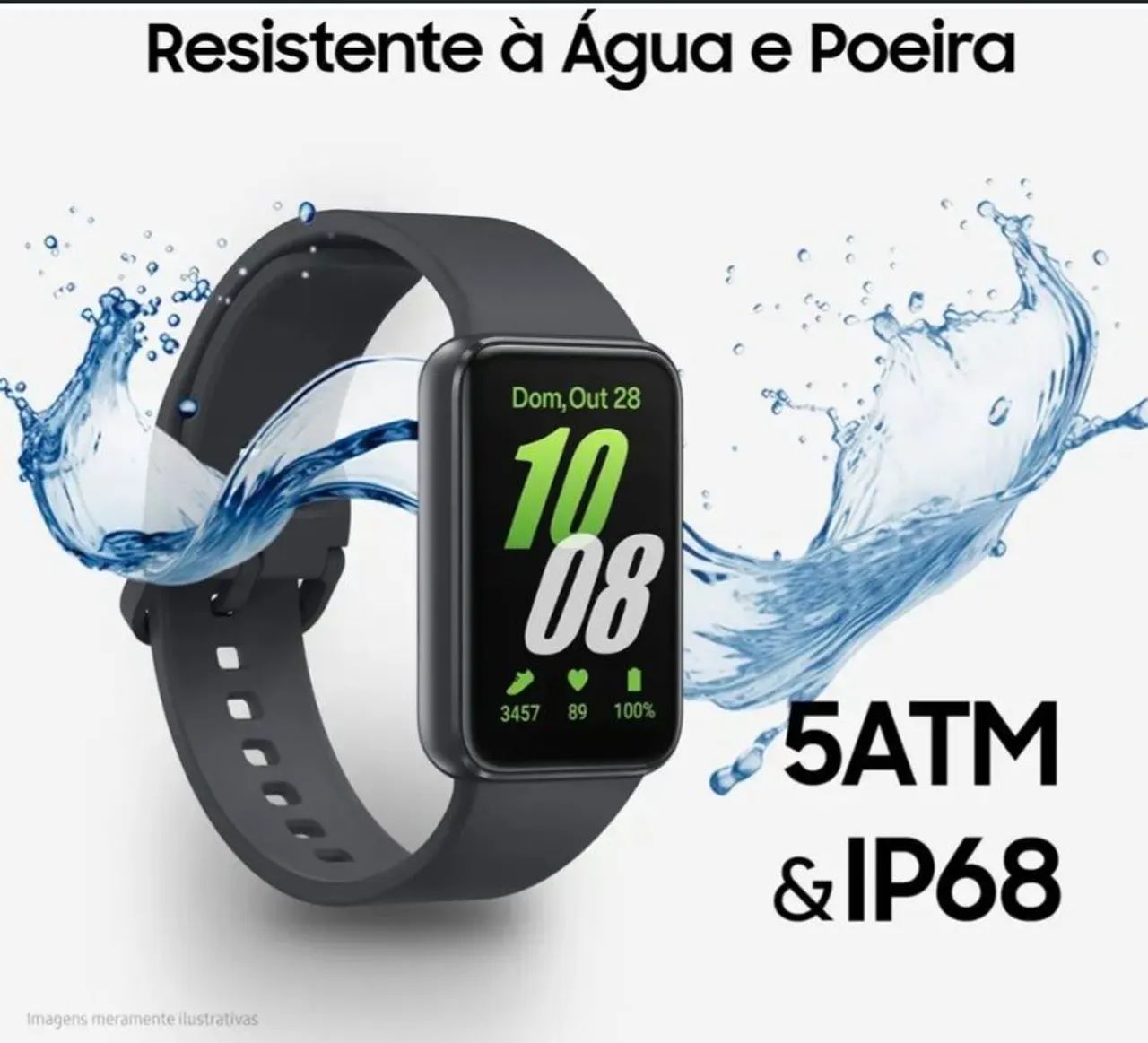 Smartband Samsung Galaxy Fit3 Grafite - Foto 5