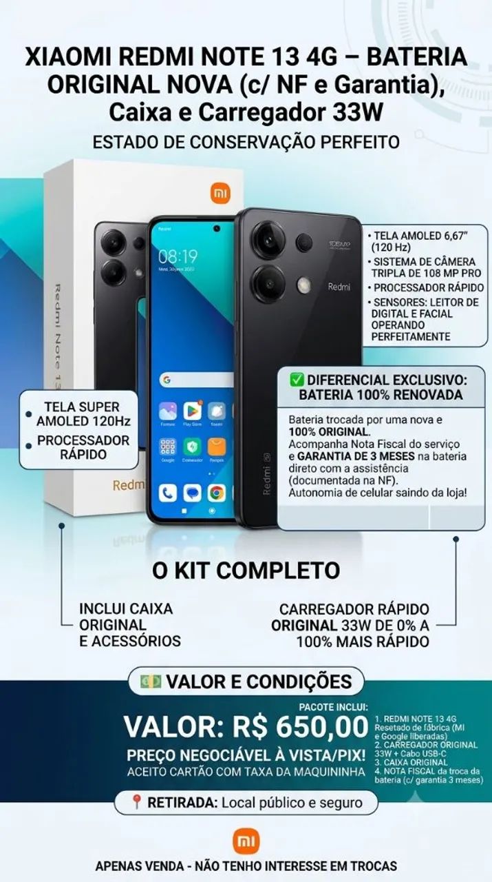 REDMI NOTE 13 - Foto 2