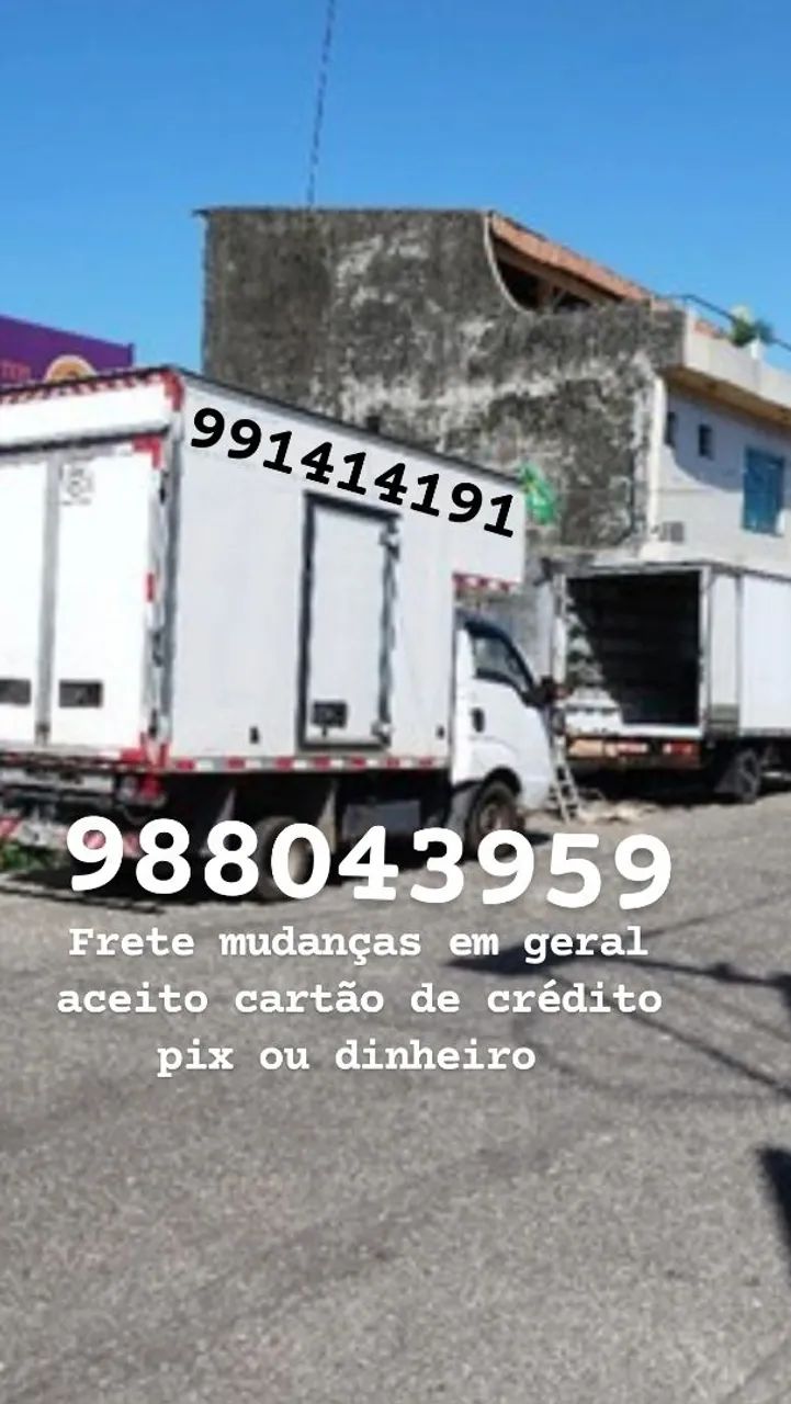 Frete mudanças transporte, barato e rápido 