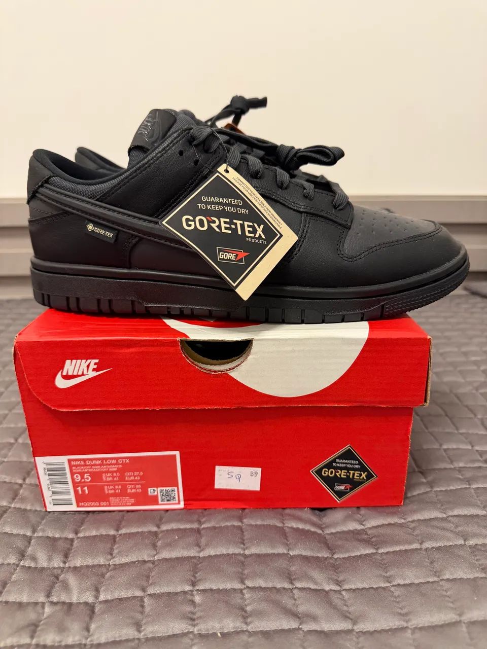 TÊNIS NIKE DUNK LOW GORE-TEX PRETO(41) - Foto 2