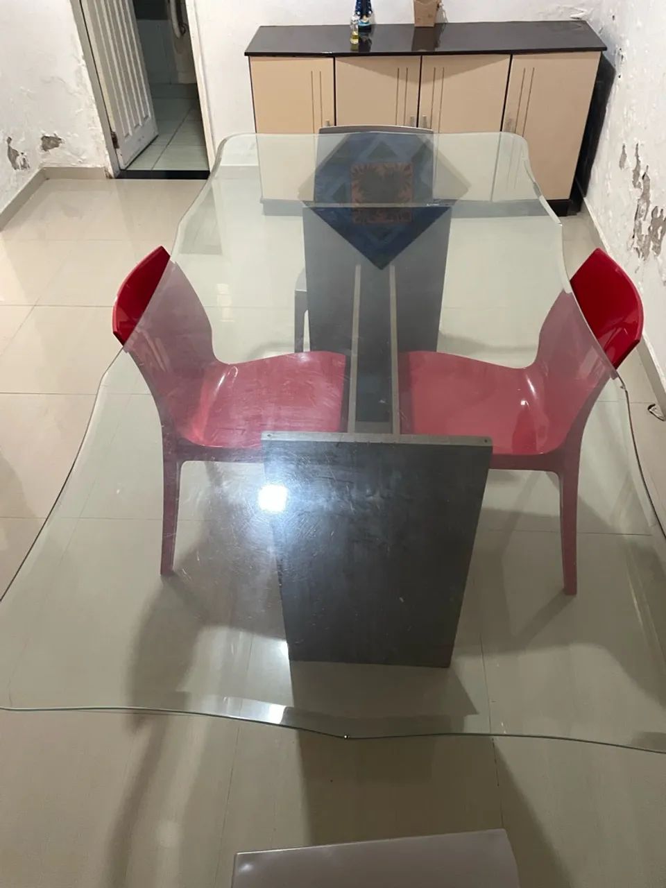 Tampo de mesa de vidro bisotado - Foto 3