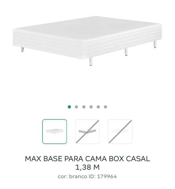 Cama box de casal com colchão e cabeceira tok stok - Foto 5