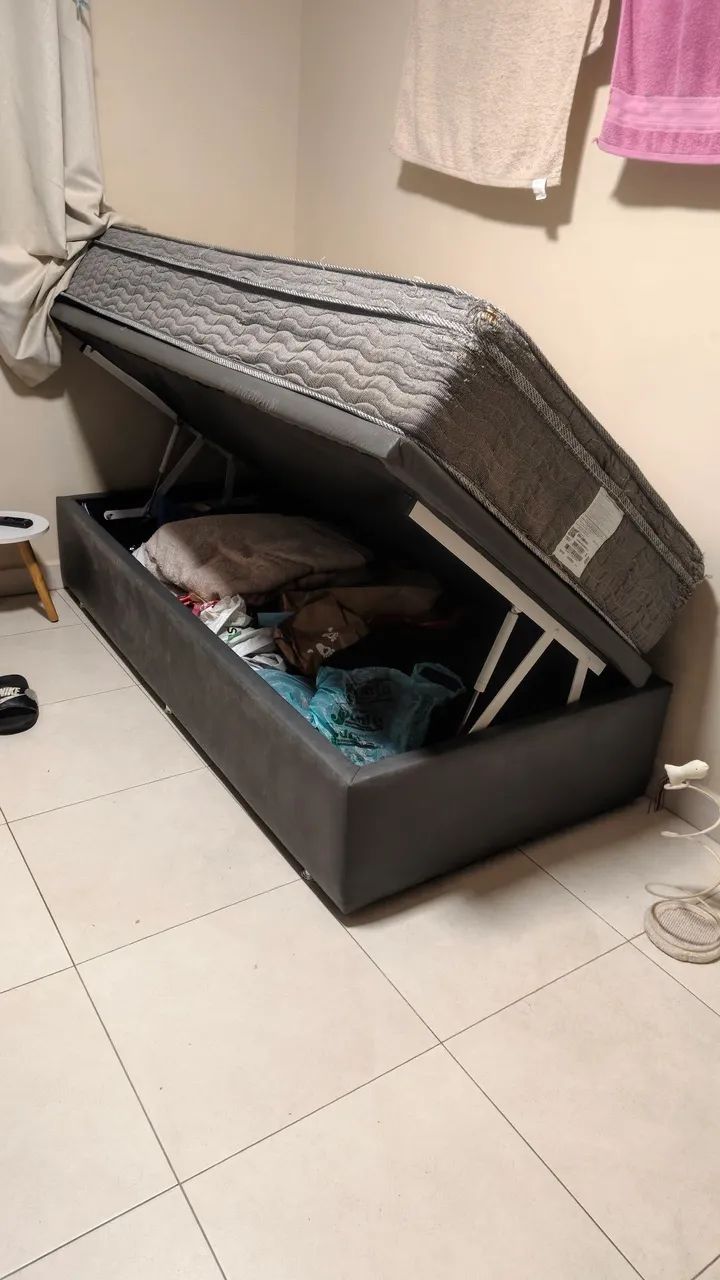 Cama Solteiro Ortobom com Baú  - Foto 3