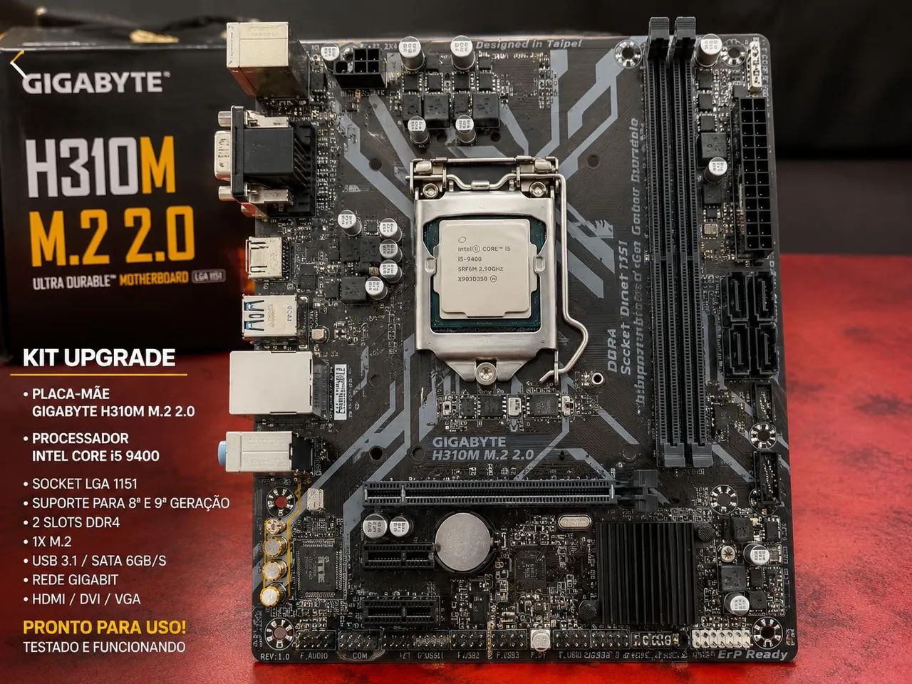 Placa mae gigabyte + i5 9400