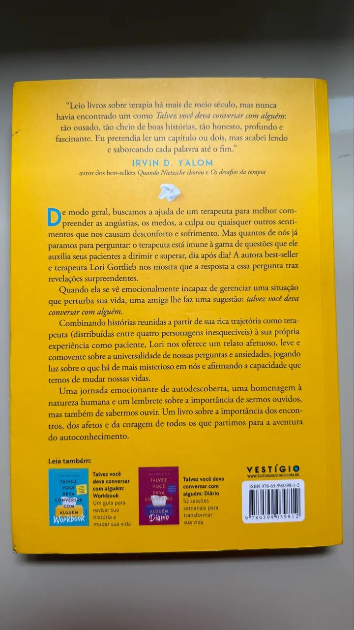 Livro Talvez você deva conversar com alguém  - Foto 2